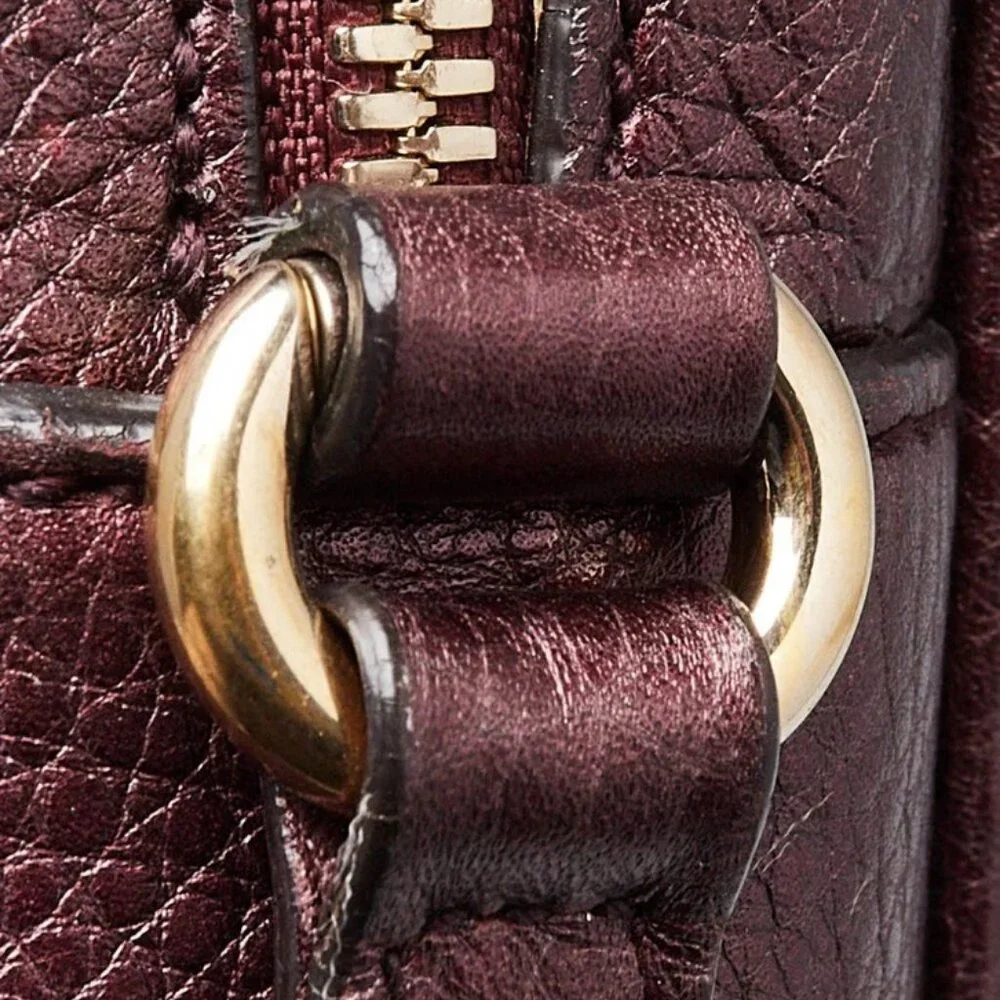 Gucci Purple Metallic Leather Soho Disco Shoulder Bag - Picture 10 of 11